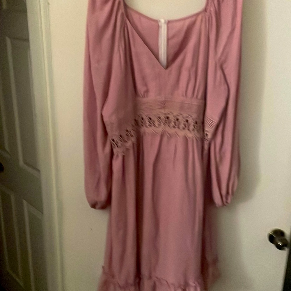 Dusty rose mini dress